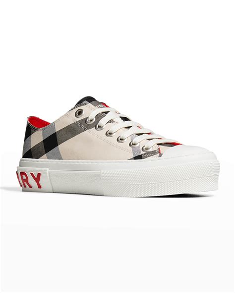 blac check burberry shoes|burberry jack check low top.